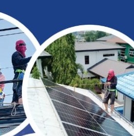 Rooftop solar installation