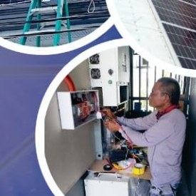 Battery and solar power equipment installation by The Solar Guy